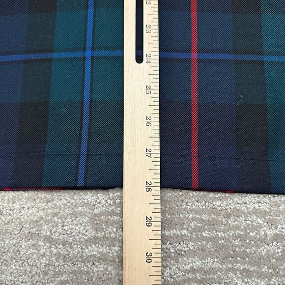 VTG LRL Lauren Ralph Lauren Shirt Womens Small Green Plaid Wool Full Zip - Picture 9 of 9